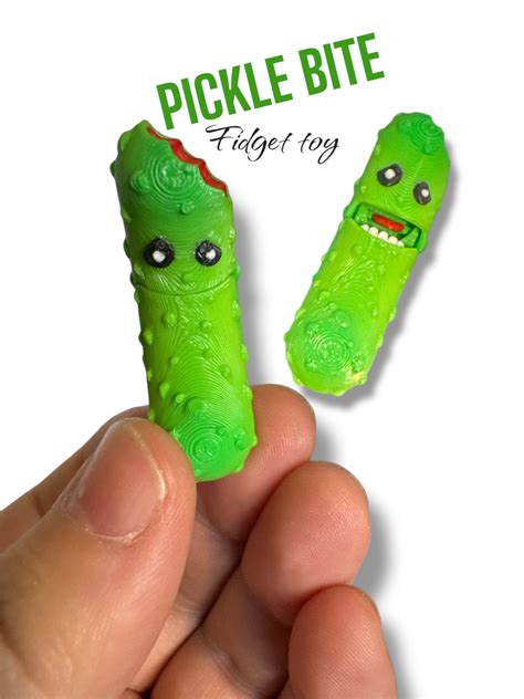 Pickle Fidget Toy | 3D Printed Toys | Wonky Cow