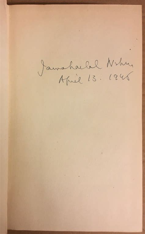 The Discovery of India | Jawaharlal Nehru | First edition