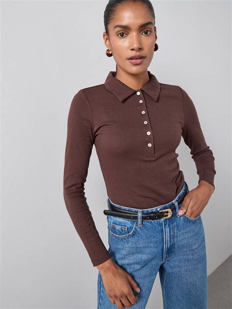 Women | The Very Collection | Long Sleeve | Polo Shirts | Very