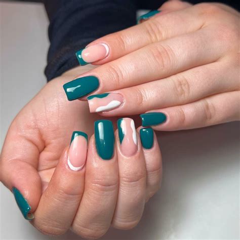23+ Pretty Teal Acrylic Nails Ideas to Inspire Your Next Manicure ...