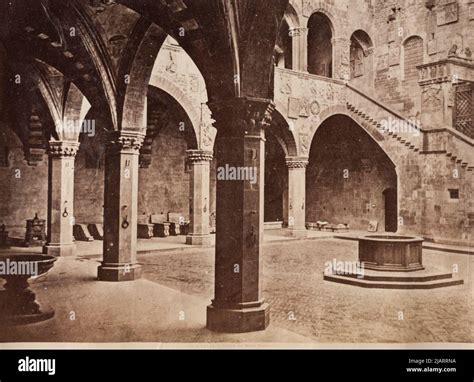 Florence Palazzo di Podesta Summer, Giorgio (Georg) (1834 1914 Stock Photo - Alamy