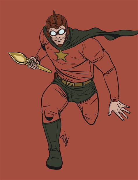 [Fan Art] My take on the golden age Starman. : r/DCcomics