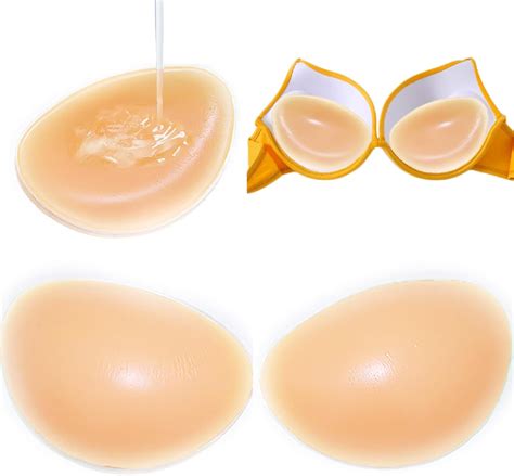 POMAMZ Sticky Silicone Bra Inserts Pads - Reusable Adhesive Push Up ...