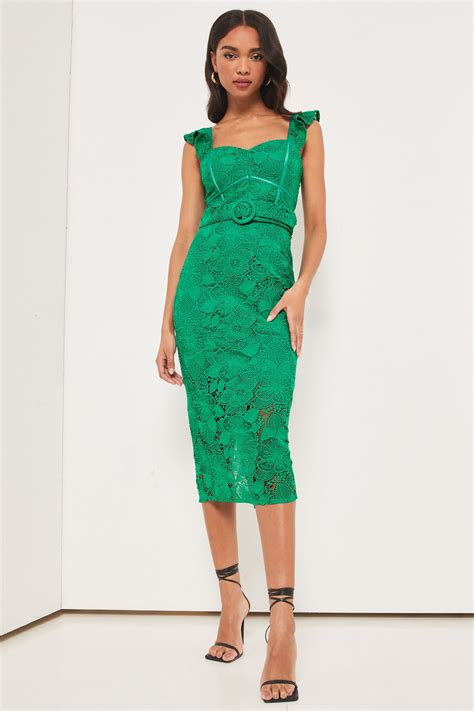 Buy Lipsy Lace Corset Midi Dress from the Next UK online shop