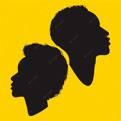 Premium Vector | Black people silhouette illustration