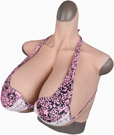 KUAW Breastplate Breastform Silicone Filled I Cup Silicone Gel Filled Silicone Breast Plates for ...