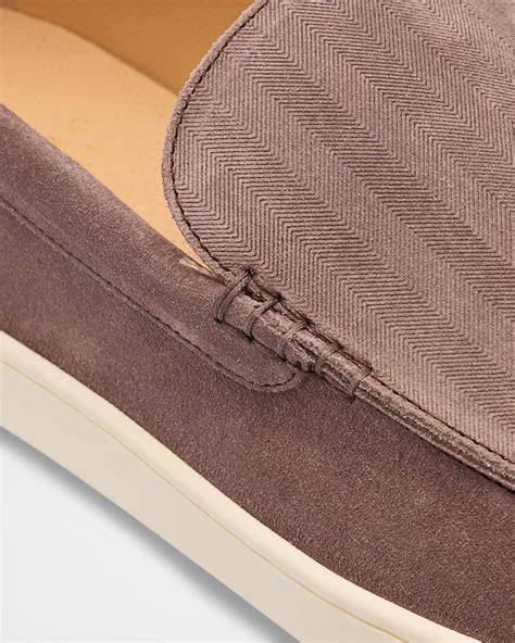 Men's Hybrid Venetian Suede Slip-Ons | Neiman Marcus