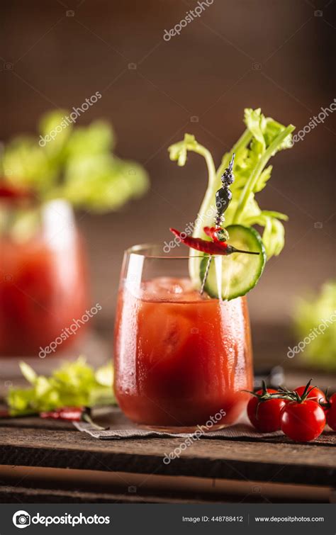 Hangover Cure Form Virgin Mary Cocktail Tomato Lemon Juice Tobasco ...