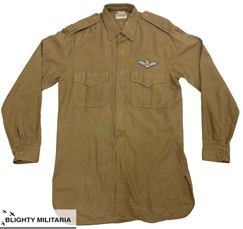 Original British Army Officer's Khaki Shirt - Ralli AAC in General