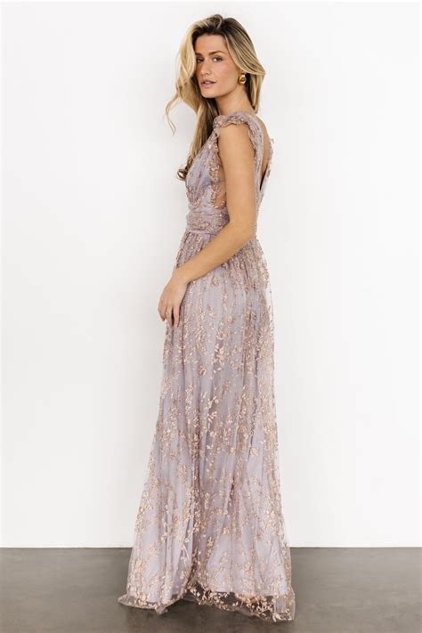 Arlene Shimmer Gown | Dusty Lilac + Rose – Baltic Born