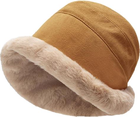 Winter Bucket Hats For Women | Warm Fluffy Bucket Hat For Women | Plush ...