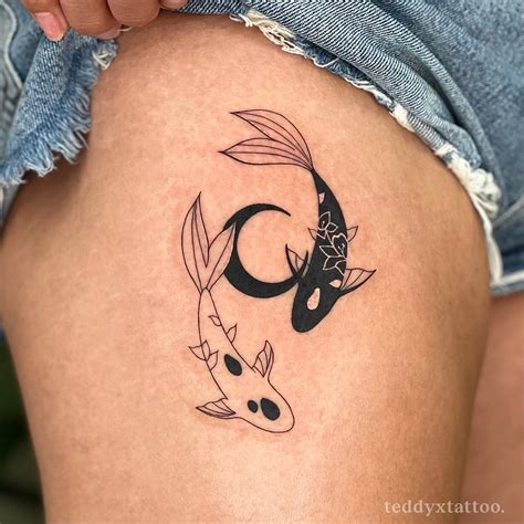 Simple Koi Fish Tattoo
