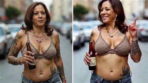 AI Kamala Harris Drinking Beer and Walking | Know Your Meme