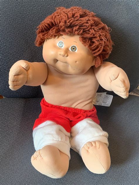 Cabbage Patch Kids Doll Boy, Light Brown Hair, Blue Eyes, Tooth Brown ...