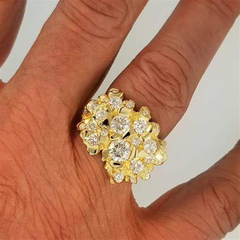 Women's Gold Nugget Rings at Kristie Rhodes blog