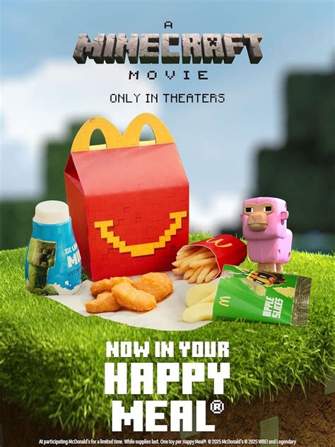 Jouets Minecraft De Mcdonald's 4 McDONALD'S HAPPY MEAL SK3 MIRAMAX