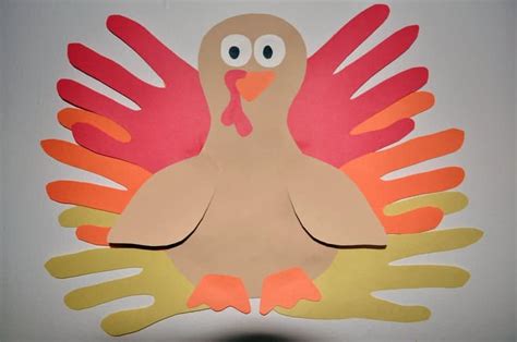 Thanksgiving Hand Turkey Craft - Easy Crafts For Kids