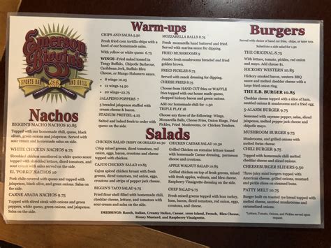 Emerson Biggins Sports Bar & Grill Review | Wichita By E.B.