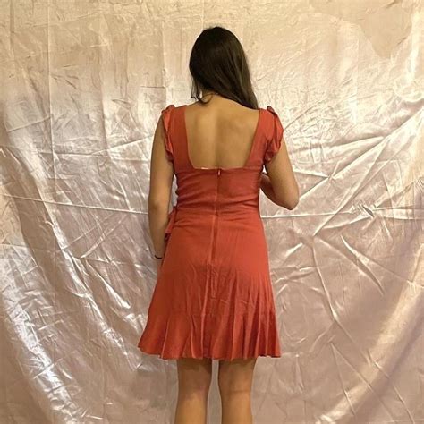 Red-orange dress from Altar’d State... - Depop