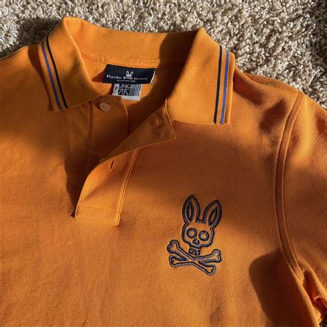 PYSCHO BUNNY POLO SHIRT -so cute -designer -good... - Depop