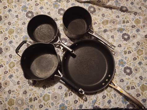 My Calphalon cookware set, courtesy of goodwill. $11.99 : r ...