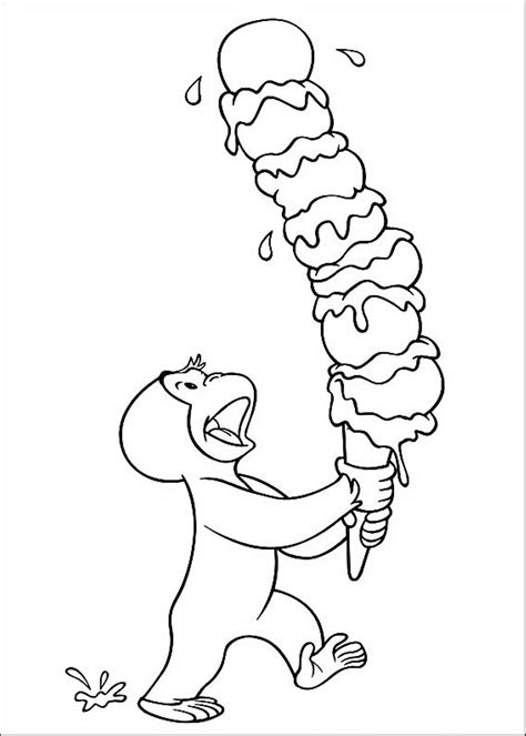 Curious george coloring pages to download and print for free