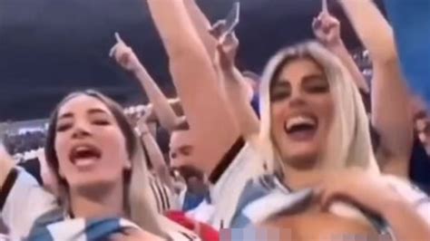 Topless Argentina fan says she’s fled to Europe as she posts new Insta updates after cheeky ...