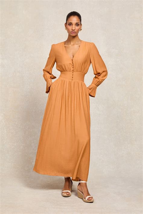 Phoebe V-Neck Maxi Dress (Sienna) - Holland Cooper