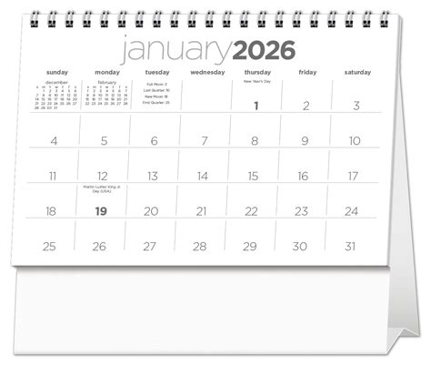 2026 Simplicity Large Desk Calendar | 7-1/2" x 6-1/2" Imprinted Tent ...