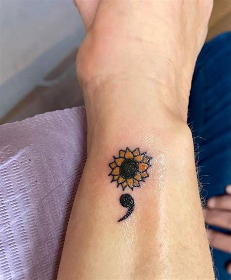 28 Meaningful Semicolon Tattoos That Celebrate Resilience - Sacred Joanne
