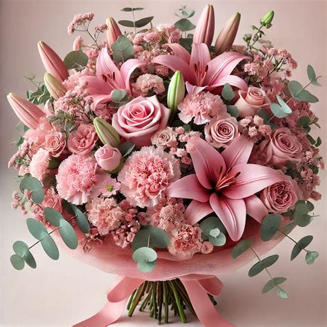 A Symbol of Grace and Elegance of Pink Flower Bouquet » Belconi.com.my