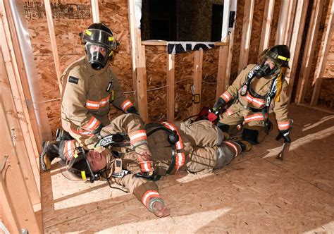 Portage Fire Department Volunteer Firefighter Training at Bailey Homes