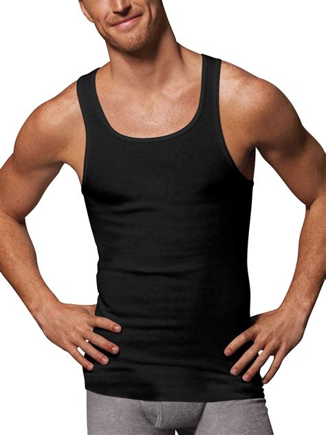 Hanes Men's Ultimate ComfortSoft Dyed Tank Undershirt, 4-Pack - Walmart.com