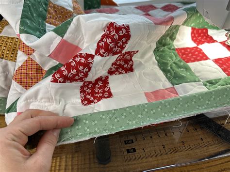 Joining the end of the binding for the Nona Quilt Along BERNINA WeAll ...