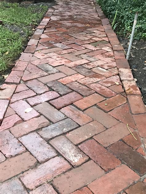 Herringbone Brick Pattern Walkway - Pattern Inspiration Daily