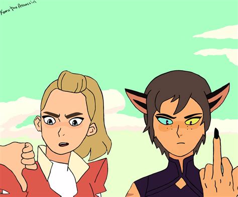Catra and Adora by KorratheAssassin on DeviantArt