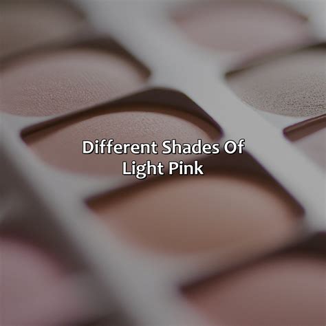 Different Shades Of Light Pink - colorscombo.com