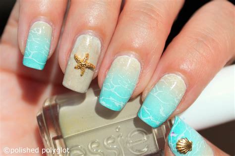 Ocean Ombre Nails.