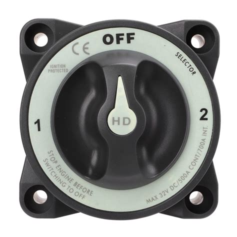Fockety Battery Disconnect Switch, 500A 3 Position Battery Power Cut ...