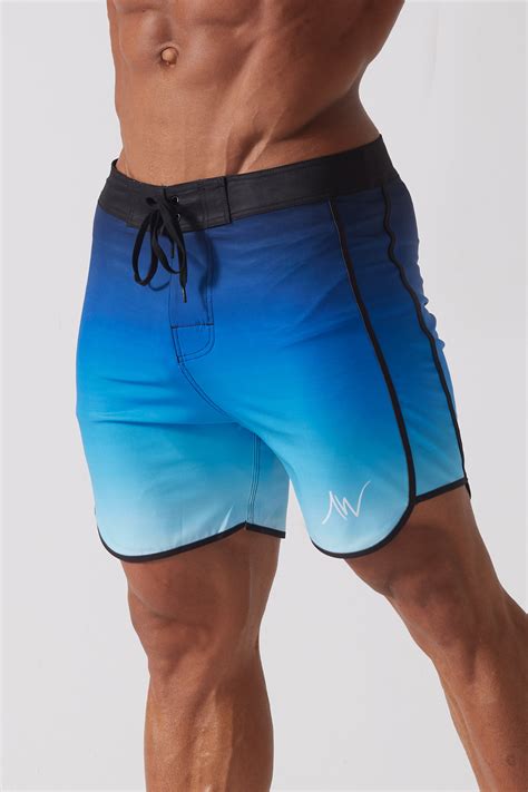 Blue Ombre Men's Physique Board Shorts - Mens Board Shorts – ALITE WEAR