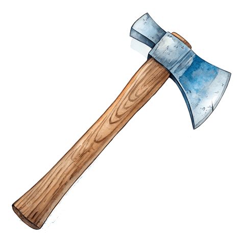 Watercolor Style Axe Clip Art, Watercolor, Axe, Ax PNG Transparent ...