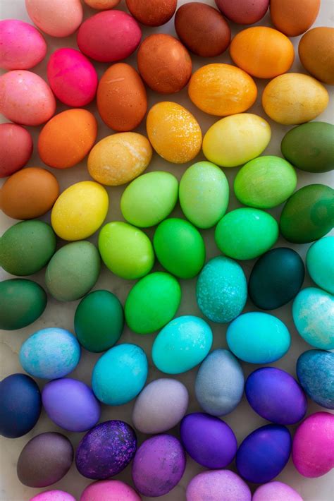 Naturally dyed rainbow easter eggs – Artofit