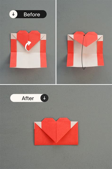 Simple Origami Heart Envelope Adorable Origami Hearts Step By Step
