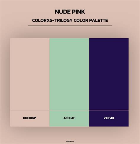 Nude Pink color palettes - colorxs.com