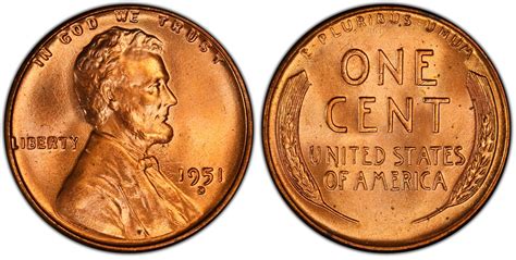 1951-D 1C DDO FS-101, RD (Regular Strike) Lincoln Cent (Wheat Reverse ...
