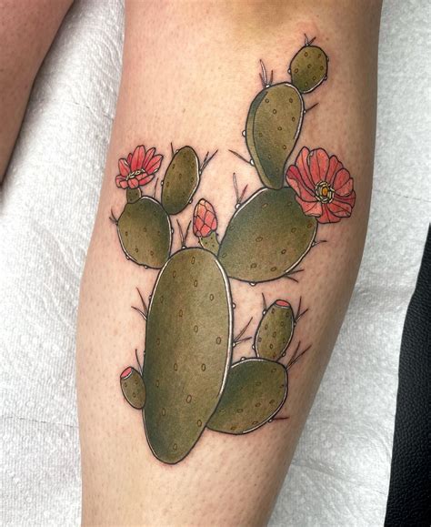 Prickly Pear Cactus Tattoo