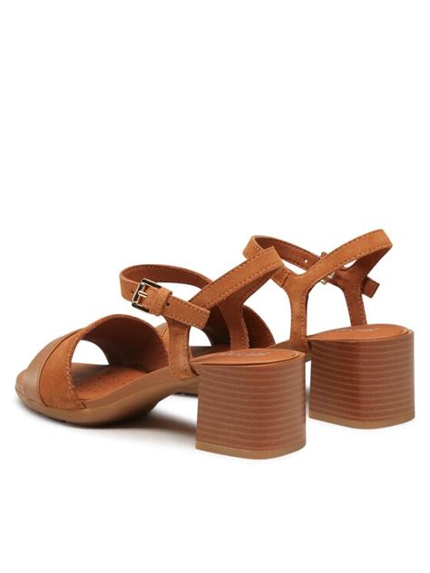 Sandalo Con Tacco Geox D New Marykarmen A Per Bambine/Ragazze - Pelle, Zeppa, Resistente All'Acqua