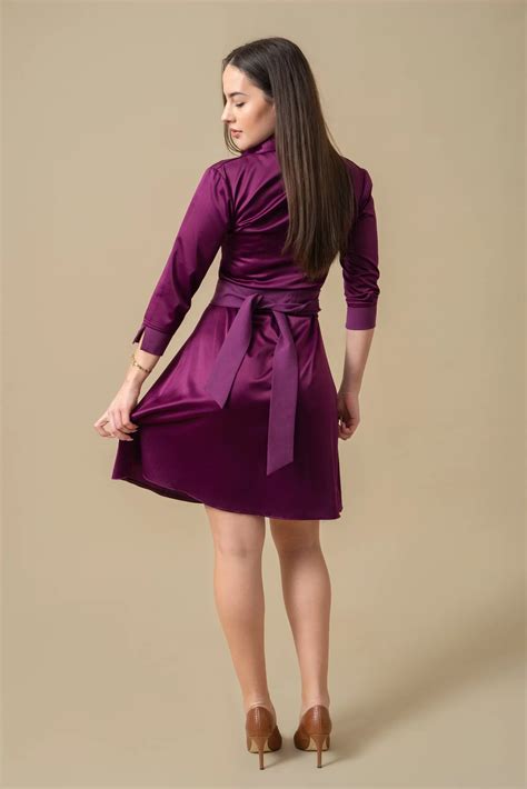 Casual Dark Purple Dress