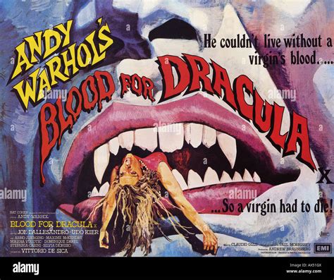 ANDY WARHOL'S BLOOD FOR DRACULA poster for 1974 Compagnia ...
