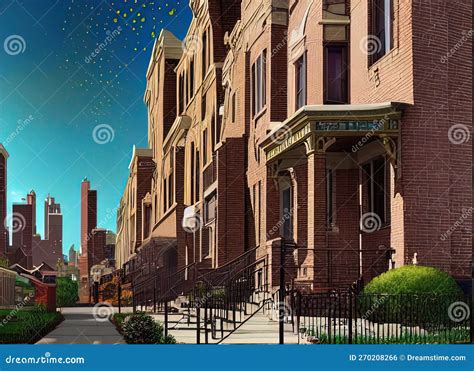 South Deering Neighborhood in Chicago, Illinois USA. Stock Illustration ...